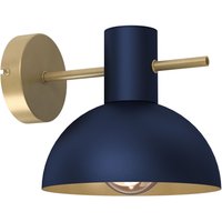 Wandlampe Metall Dunkelblau Gold B:18 cm E27 stilvoll Wandlampe Metall Dunkelblau Gold B:18 cm E27 stilvoll von Luminex