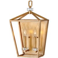 Wandlampe Metall E14 H: 43,1 cm in Messing Antik TARIN von ELSTEAD
