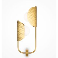 Wandlampe Metall Glas G9 H: 56,4 cm in Messing Weiß Wandlampe Metall Glas G9 H: 56,4 cm in Messing Weiß von Maytoni