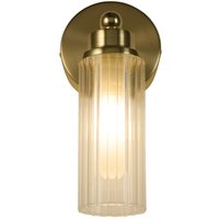 Wandlampe Metall Glasschirm G9 IP44 B:10 cm in Messing Wandlampe Metall Glasschirm G9 IP44 B:10 cm in Messing von Searchlight