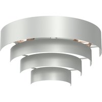 Wandlampe Metall Hellgrau B:40 cm E27 indirektes Licht von Luminex
