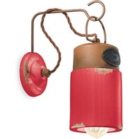 Wandlampe Metall Keramik 33 cm hoch E27 Vintage Design von Ferroluce