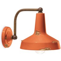 Wandlampe Metall Keramik H: 21 cm E27 Vintage MOLETI von Ferroluce
