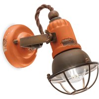 Wandlampe Metall Keramik verstellbar E14 Vintage Design von Ferroluce