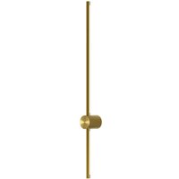 Wandlampe Metall LED 90 cm hoch in Messing länglich MAX von Maytoni