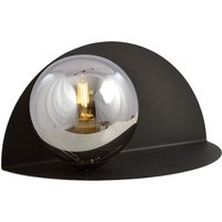 Wandlampe Rauchglas Metall B: 30 cm Schwarz Graphit E14 Wandlampe Rauchglas Metall B: 30 cm Schwarz Graphit E14 von Emibig