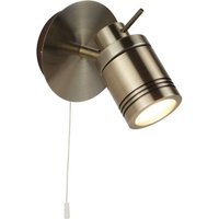 Wandlampe Schalter in Messing Antik IP44 GU10 Ø 10 cm Bad von Searchlight