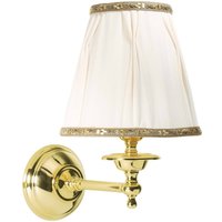 Wandlampe Schlafzimmer H: 26 cm klein Messing Stoff von Ghidini Giovanni Battista