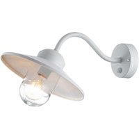 Wandlampe außen Bewegungssensor Edelstahl Glas IP44 E27 Weiß von ELSTEAD