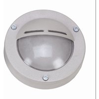Wandlampe außen Grau Echt-Messing Glas D: 14 cm IP64 G9 von Lido Light Fixture Man. LTD