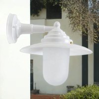 Wandlampe außen Maritim Glas Messing E27 IP64 B: 26 cm von Lido Light Fixture Man. LTD
