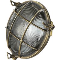 Wandlampe außen Messing Maritim IP64 E27 SERIFOS von Lido Light Fixture Man. LTD