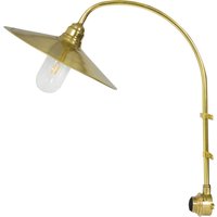 Wandlampe außen Messing massiv Glas E27 IP54 65 cm hoch von Andromeda