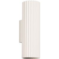 Wandlampe indirekt 2x GU10 H: 20 cm Creme Modern von Sollux