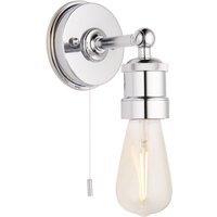 Wandlampe mit Schalter IP44 Chrom Retro Design E27 Bad Wandlampe mit Schalter IP44 Chrom Retro Design E27 Bad von Endon