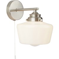 Wandlampe mit Schalter IP44 Silber Weiß Badezimmer Wandlampe mit Schalter IP44 Silber Weiß Badezimmer von Searchlight