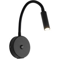 Wandlampe mit Schalter USB-Ladefunktion Flexarm Schwarz G9 von TK Lighting