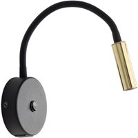 Wandlampe mit USB-Ladefunktion Schwanenhals Schalter LAGOS von TK Lighting