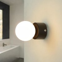 Wandlampe rund Glas Schirm IP44 Ø 6,5 cm klein elegant G9 von Easylight