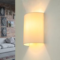 Wandleuchte ALICE in Creme Stoff Schirm modern von Easylight