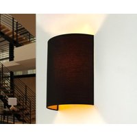 Wandleuchte ALICE in Schwarz Stoff Schirm modern Wandleuchte ALICE in Schwarz Stoff Schirm modern von Easylight