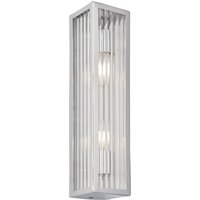 Wandleuchte Bad Glas Metall H: 31,5 cm IP44 Chrom Weiß 2x G9 Wandleuchte Bad Glas Metall H: 31,5 cm IP44 Chrom Weiß 2x G9 von Endon