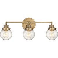 Wandleuchte Bad in Messing antik IP44 B: 61,5 cm Metall Glas von ELSTEAD