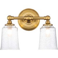 Wandleuchte Badezimmer LED G9 IP44 B: 33 cm in Messing von ELSTEAD