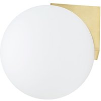 Wandleuchte Badezimmer in Messing Weiß IP44 G9 Glas Metall von Nowodvorski