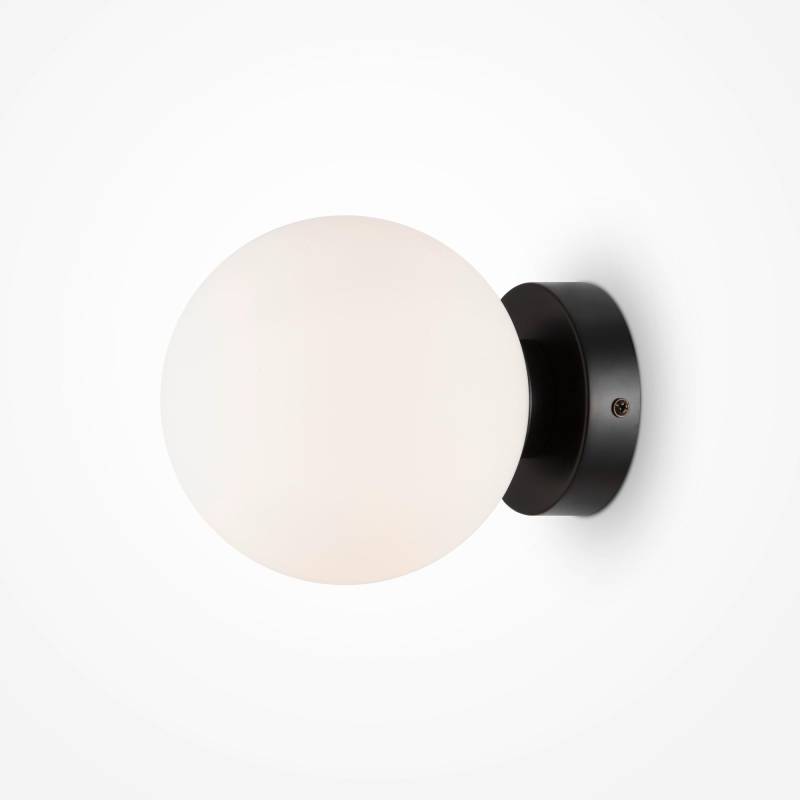 Wandleuchte Basic Form Weiß/Schwarz max. 40 Watt Wandlampe