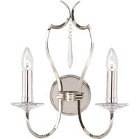 Wandleuchte CANDELA 12 Echt-Messing Nickel Lampe Wandleuchte CANDELA 12 Echt-Messing Nickel Lampe von ELSTEAD