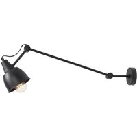 Wandleuchte E27 verstellbar Metall Schwarz H:75 cm Wandleuchte E27 verstellbar Metall Schwarz H:75 cm von ALDEX