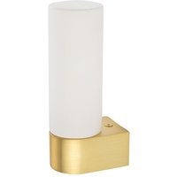 Wandleuchte Glas Aluminium G9 IP44 T:7 cm in Messing von Nowodvorski