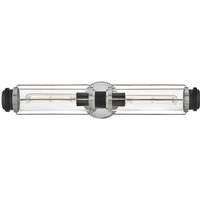 Wandleuchte IP44 61 cm lang in Chrom Schwarz 2x E27 von ELSTEAD