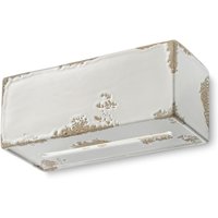 Wandleuchte Keramik E27 25 cm breit Weiß Shabby Antik Wandleuchte Keramik E27 25 cm breit Weiß Shabby Antik von Ferroluce