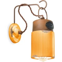 Wandleuchte Keramik Handarbeit E27 H: 33 cm Vintage von Ferroluce