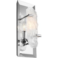 Wandleuchte LYSE Chrom Kristall Glas Design Lampe von ELSTEAD