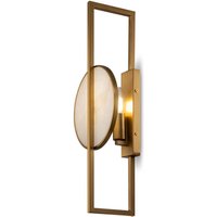 Wandleuchte Metall 48 cm hoch in Gold Weiß (Stein) E14 von Maytoni