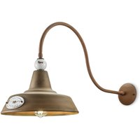 Wandleuchte Metall E27 45 cm hoch Vintage Design Wandleuchte Metall E27 45 cm hoch Vintage Design von Ferroluce