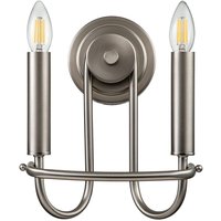 Wandleuchte Metall H: 27 cm Nickel gebürstet E14 Modern Wandleuchte Metall H: 27 cm Nickel gebürstet E14 Modern von ELSTEAD