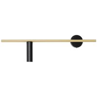 Wandleuchte Metall Retro B:60 cm GU10 in Schwarz Messing Wandleuchte Metall Retro B:60 cm GU10 in Schwarz Messing von ALDEX
