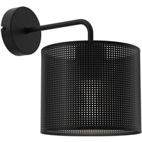 Wandleuchte Metall Schwarz T:26 cm E27 dekorativ Loft von Luminex