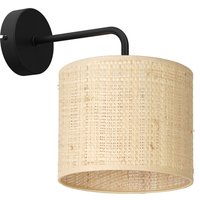 Wandleuchte Rattan Metall Schwarz T:26 cm Blendarm Wandleuchte Rattan Metall Schwarz T:26 cm Blendarm von Luminex