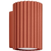 Wandleuchte Rot klein H: 10 cm Aluminium GU10 Indoor von Sollux