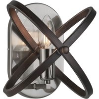 Wandleuchte Rustikal B: 23 cm H: 20 cm klein Metall E14 von Searchlight