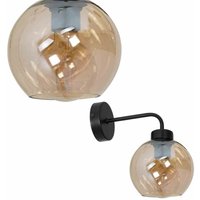 Wandleuchte SOFIA AMBER 1xE27 von MILAGRO
