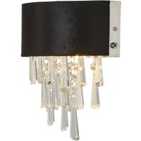 Wandleuchte Schwarz mit Schalter B: 23,5 cm Up Down von Searchlight