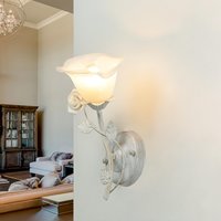 Wandleuchte Shabby Blumen Creme Weiß Landhaus Wandleuchte Shabby Blumen Creme Weiß Landhaus von Easylight