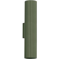 Wandleuchte Up Down Aluminium H: 30 cm Grün GU10 2-flammig von Sollux