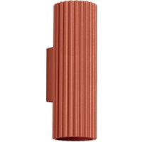 Wandleuchte Up Down klein H: 20 cm Rot GU10 2-flammig von Sollux